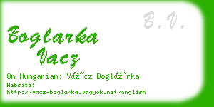 boglarka vacz business card